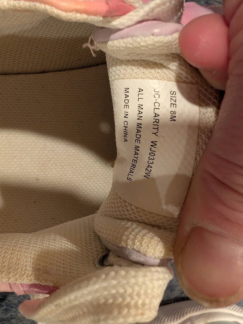 Juicy Couture Size 8 Pastel Pink and Blue Tie-Dye Sneakers